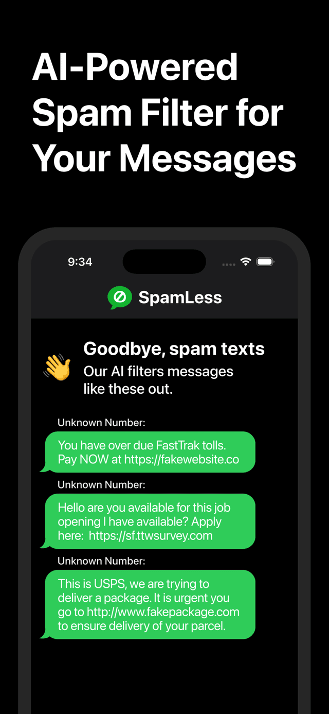 SpamLess intro screenshot