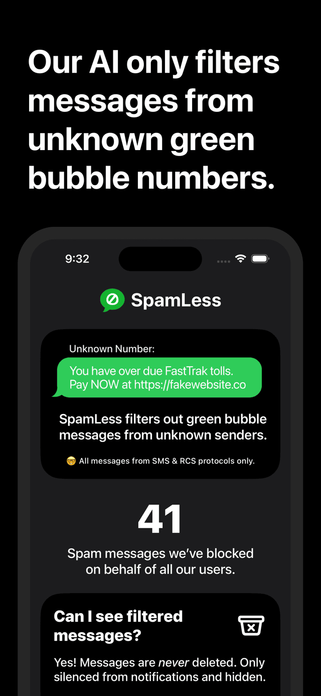 SpamLess intro screenshot